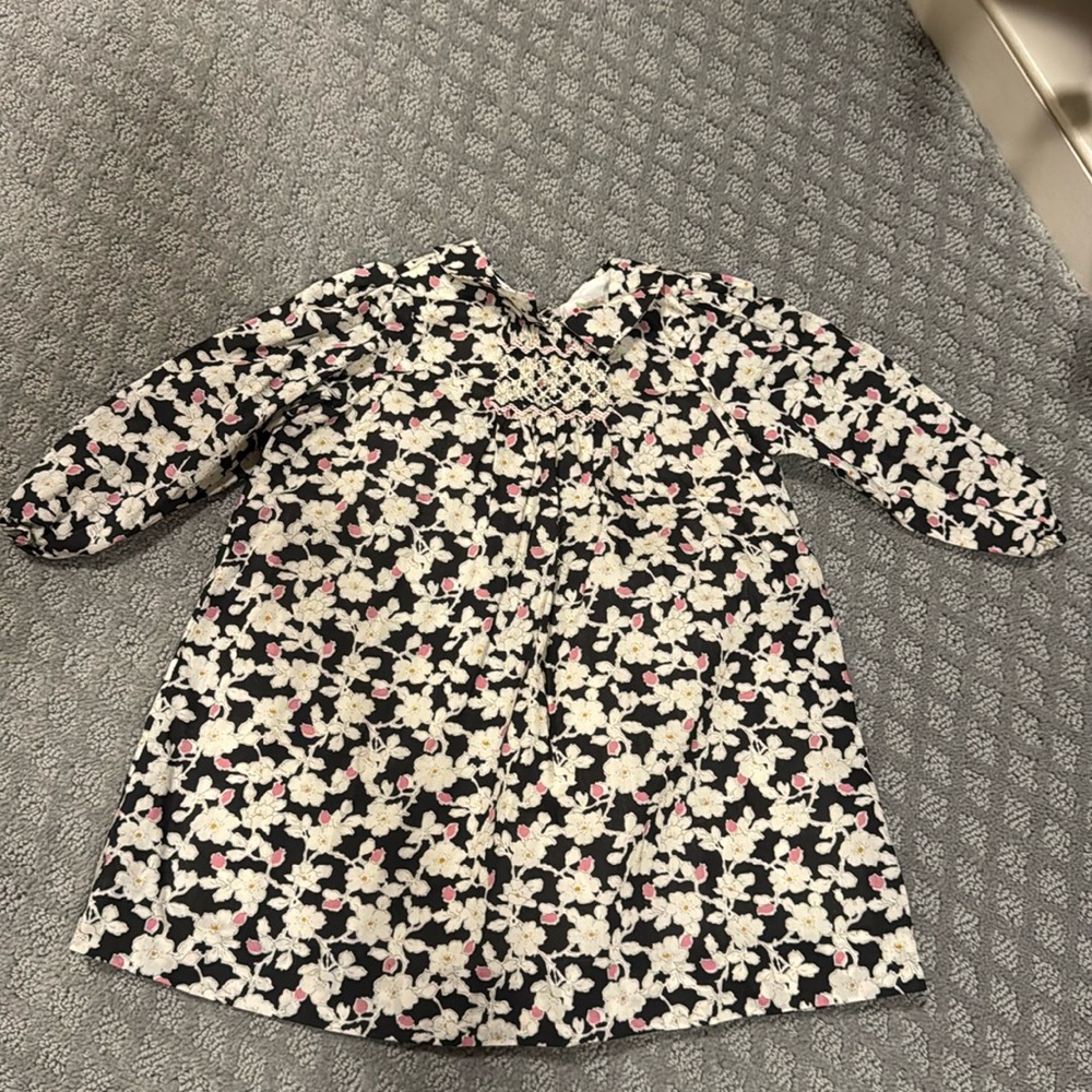 Bonpoint floral long sleeve dress